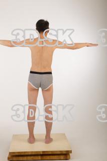 Whole body modeling t pose of Sidney in underwear 0005